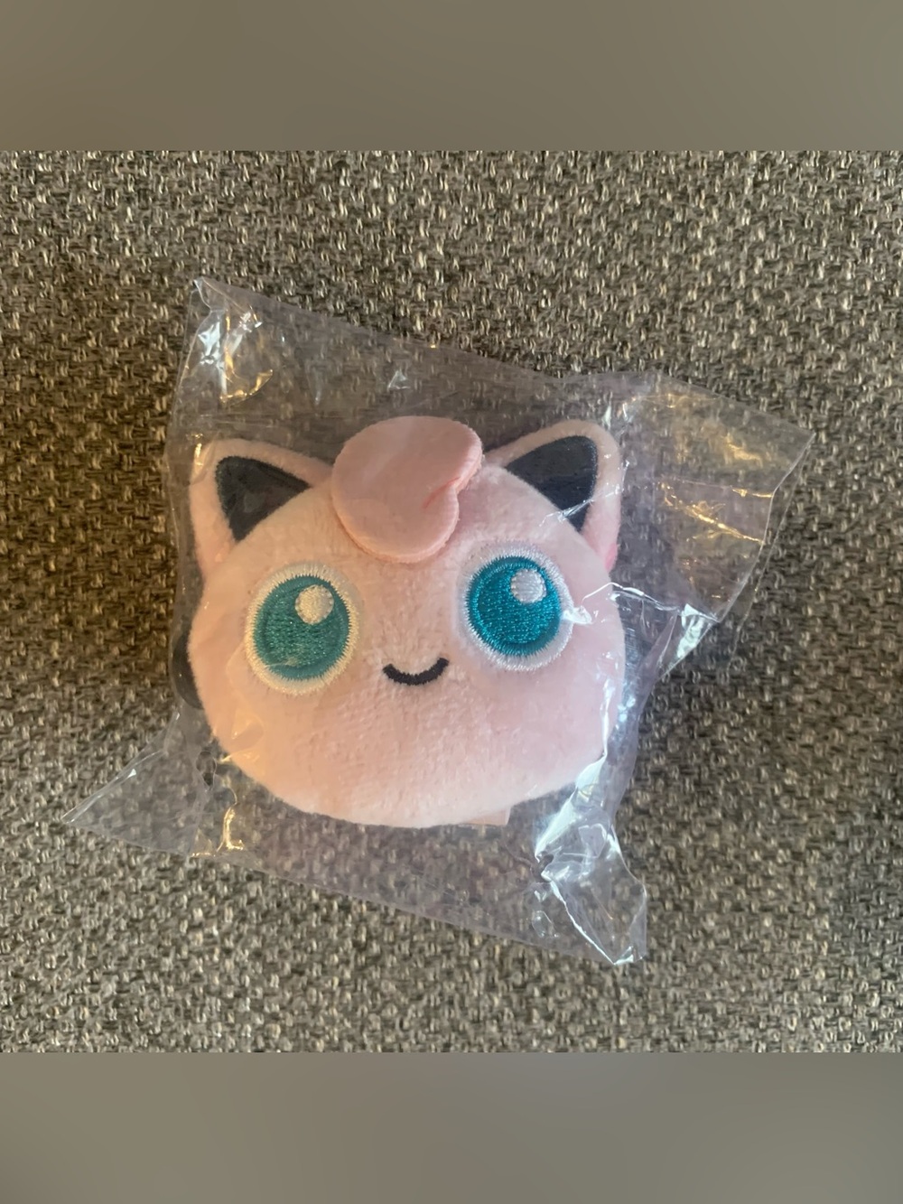 BNIB Japan 7cm Pokémon Jigglypuff Plush Face Mascot Hair Clip